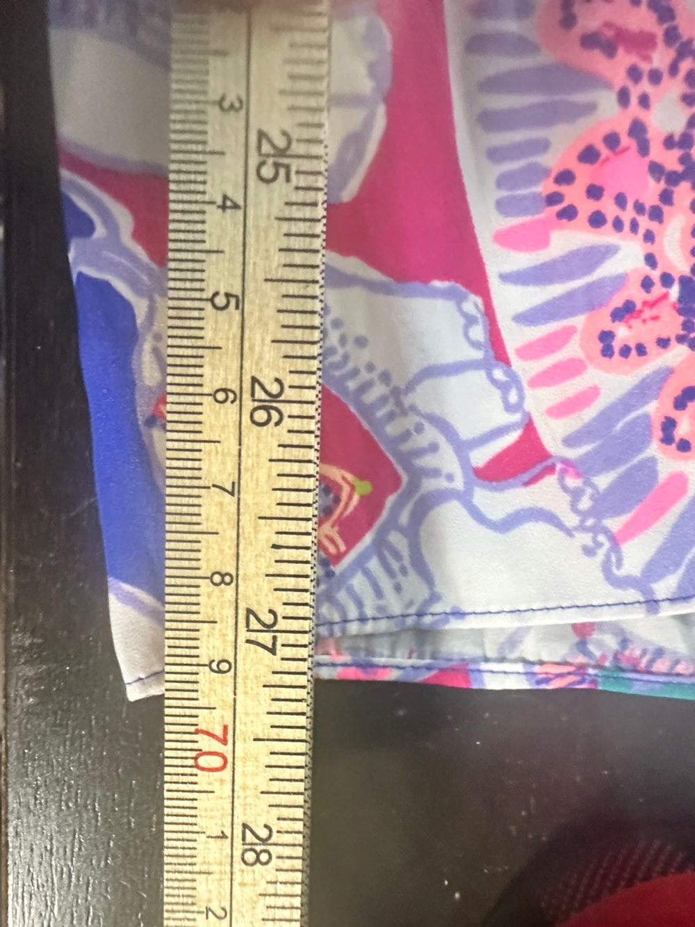 Rare whimsical elephant print w/colorful medallion motifs and smocked strapless. - Picture 6 of 10